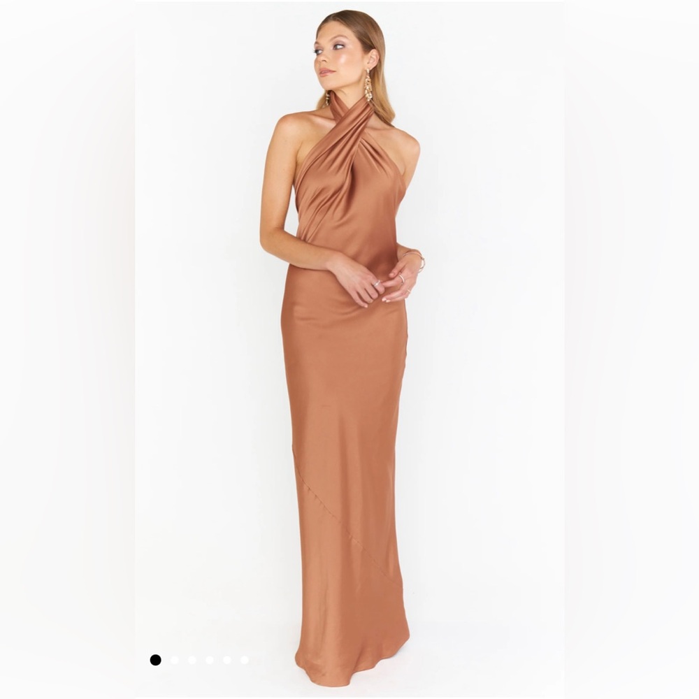 Show Me Your MuMu Copper Maxi Dress